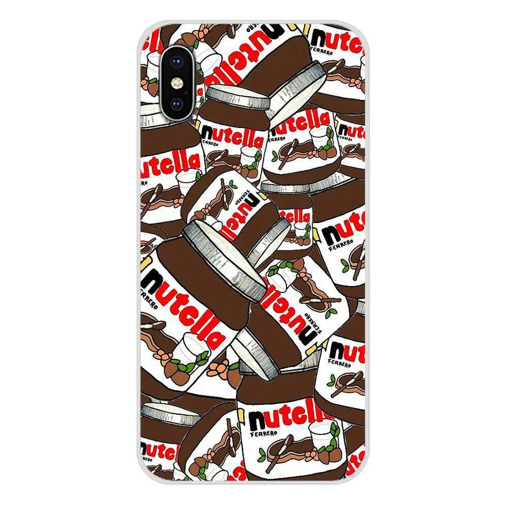 Чехол для телефона шоколадный Tumblr Nutella бутылка коллаж Apple iPhone X XR XS MAX 4 4S 5 5S 5C SE 6 6S 7 8