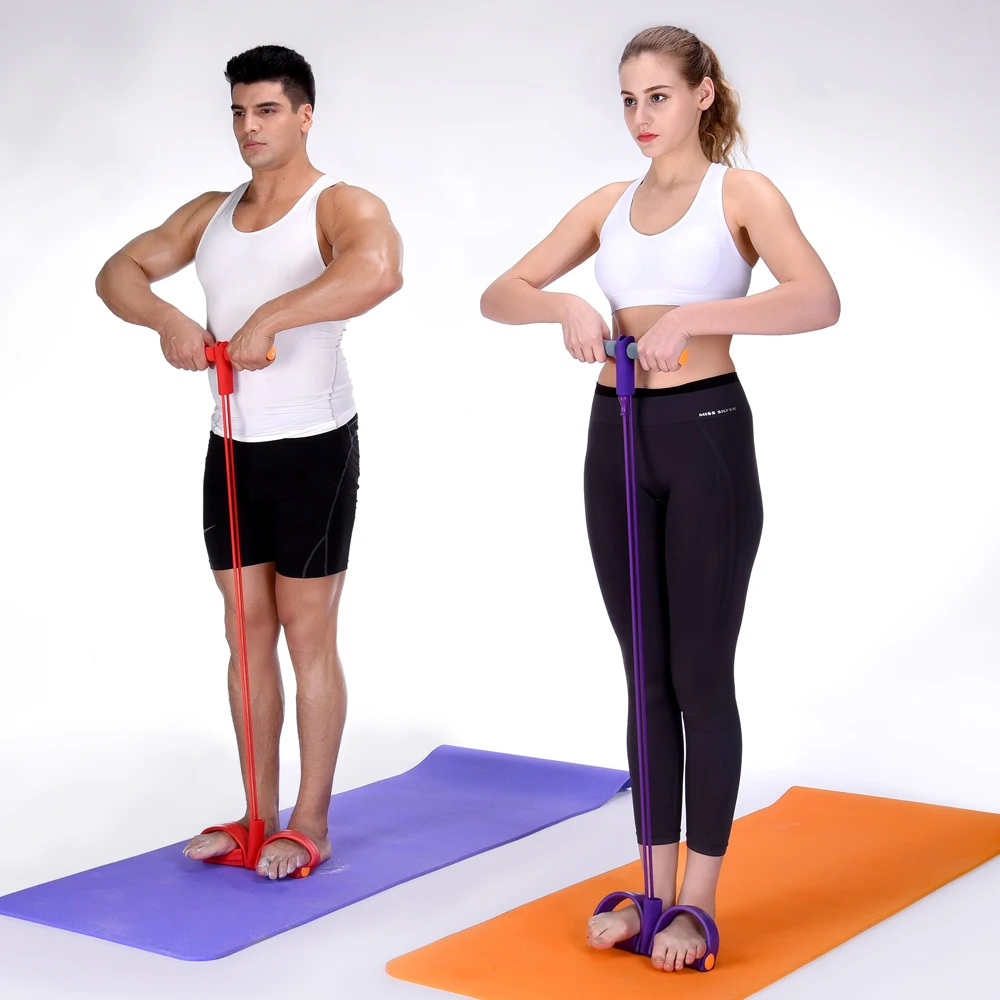 SILITE Диапазоны сопротивления ног Expander тянуть веревку Фитнес оборудование педали