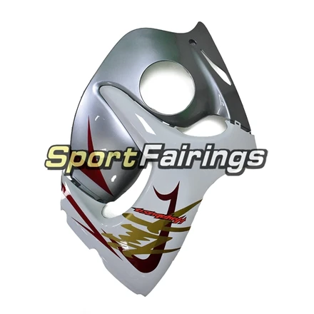 Полный обтекатели для Suzuki GSXR1300 Hayabusa 2008- 2009 2010 2011 тела комплект Пластик впрыска ABS новые белые Серебристые чехлы