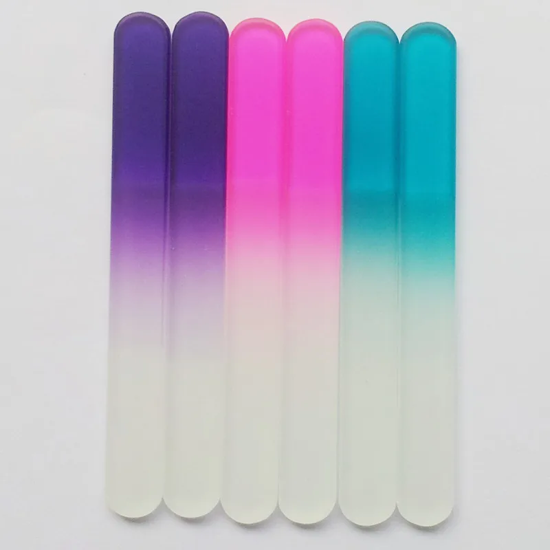 1 шт. Детские Стеклянные пилочки для ногтей + пластиковая коробка модные ногтей|nail