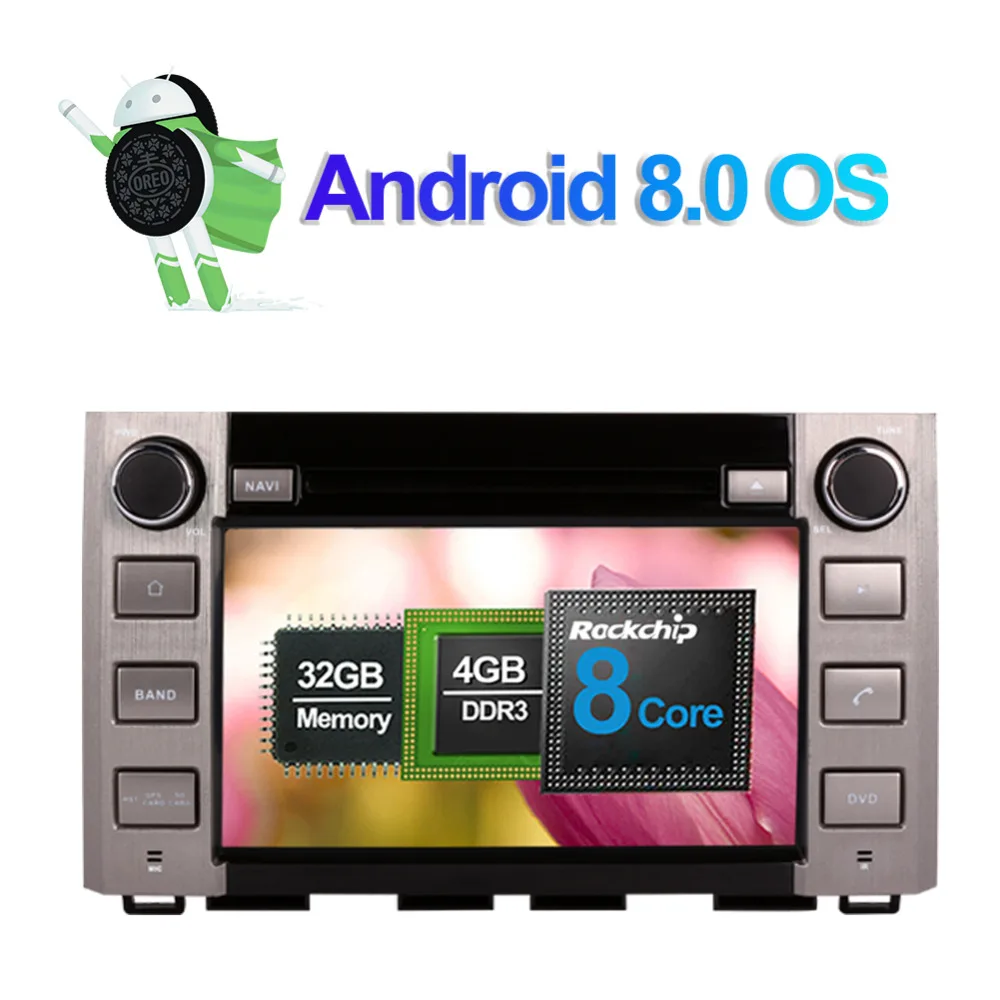 4 Гб оперативной памяти Android 7 1/8 0 Авто Радио Стерео DVD мультимедийный плеер для Toyota