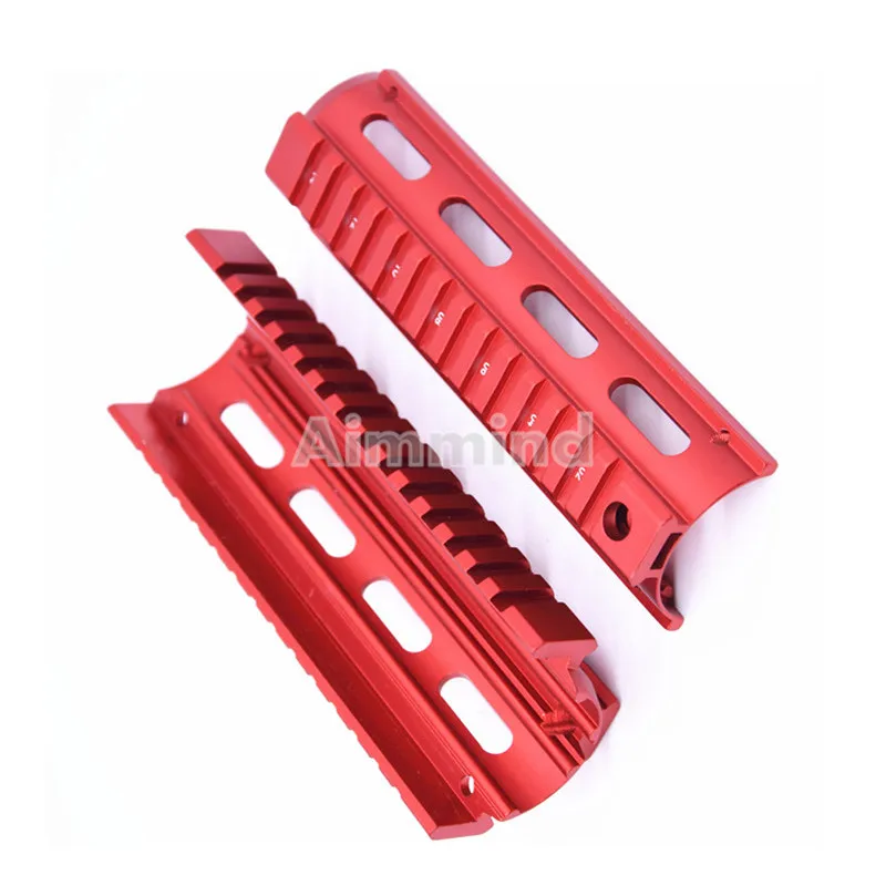 6 7 Red Inch AR 15 M4 Handguard карбин RIS Quad Rail Picatinny с 4 отверстиями тактическое снаряжение для
