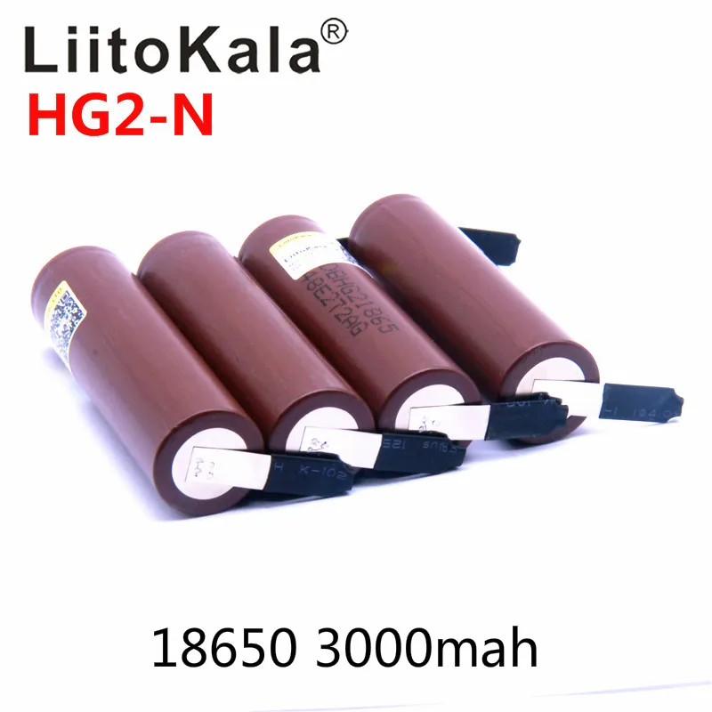 2019 LiitoKala HG2 18650 3000 мАч батарея 3 6 в разряд 20 А специальная электронная сигарета + DIY