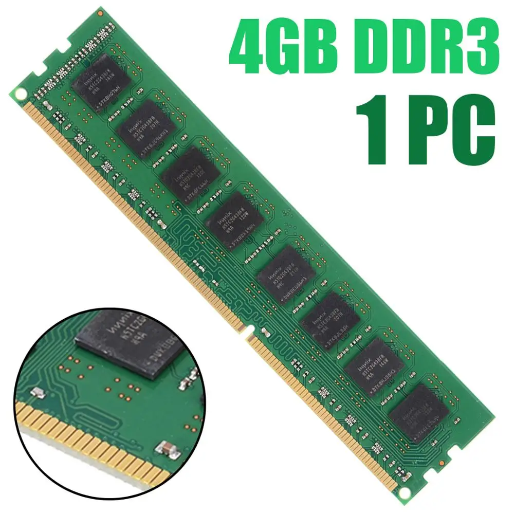 

Двухканальный Профессиональный 4 Гб PC3-10600 DDR3 1333 МГц 240Pin 4G Ram для настольного ПК AMD DIMM память RAM