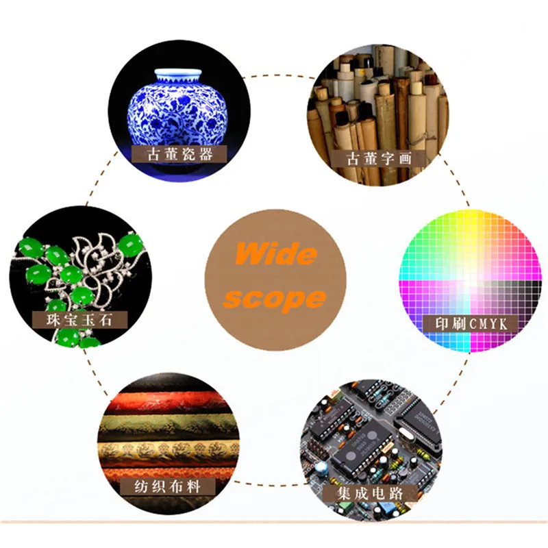 Складная лупа 8x очки оптическая линзы 50 мм ручное увеличительное стекло для