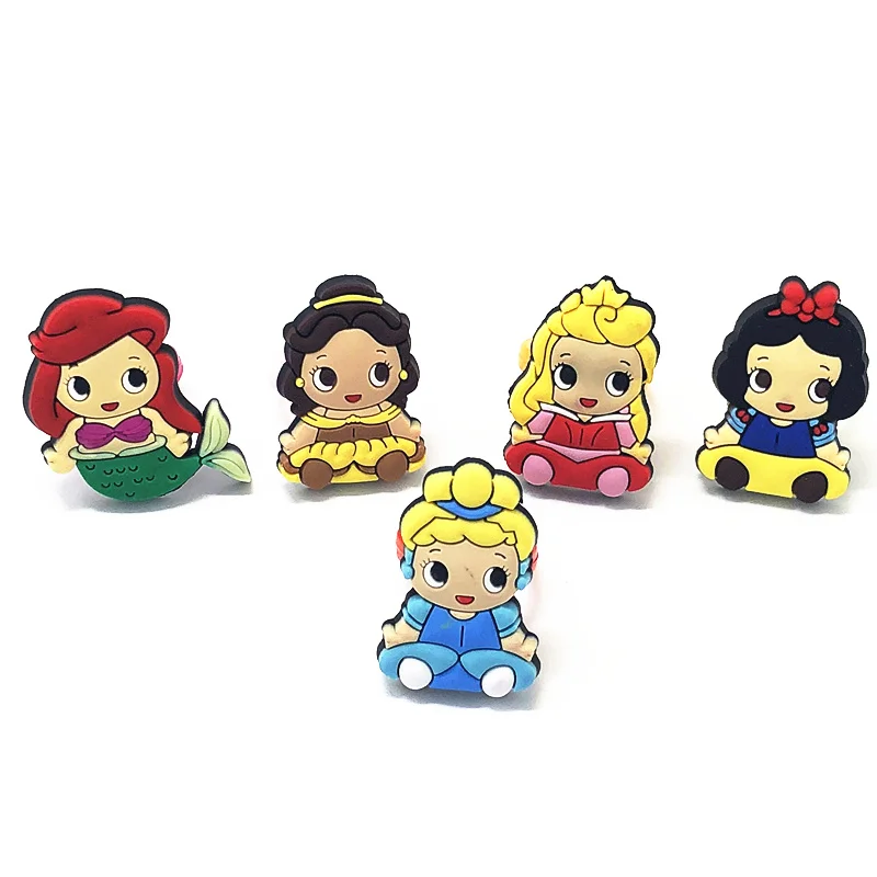 Новинка 5 шт. милые кольца для маленьких девочек с изображением Русалочки