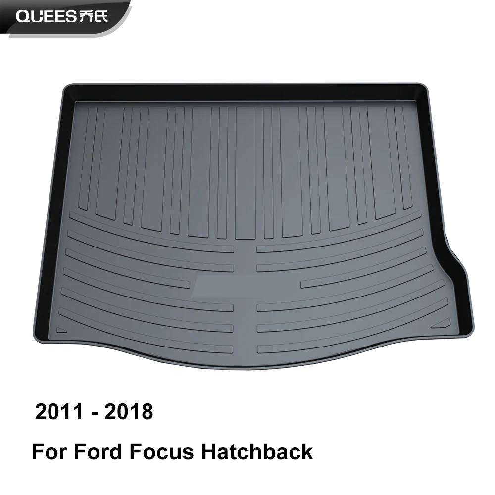 QUEES коврик для багажника Ford Focus Mk3 2012 2013 2014 2015 2016 2017 2018 (международная версия)| |