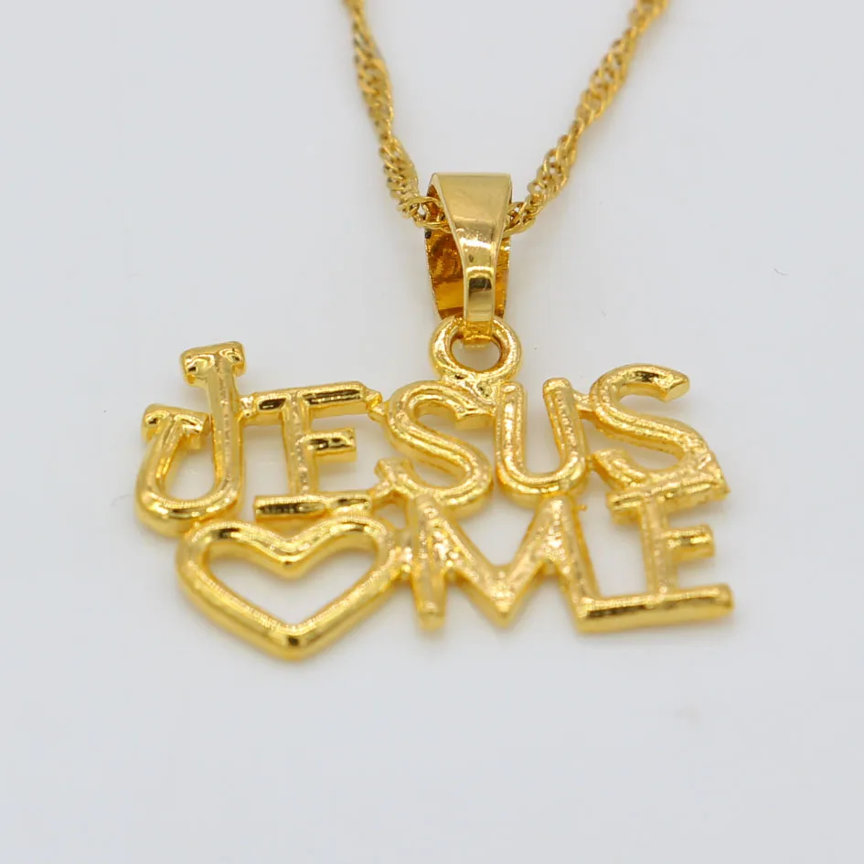 Женские ожерелья с кулоном Adixyn Jesus Love великолепные ювелирные изделия золотая