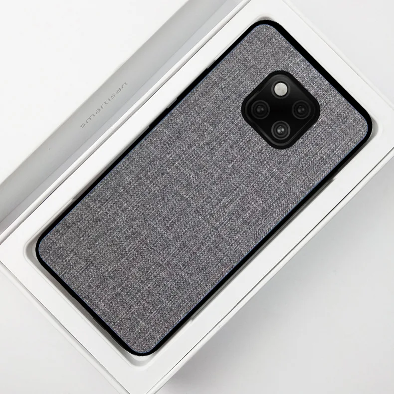 Тканевый художественный простой чехол для huawei P30 mate 20 Pro Lite 20X Honor 9X Nova 4e 4 5 Чехол дышащий противоударный мягкий чехол бампер