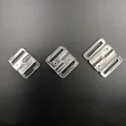 Прозрачный Бикини под пластик застежка бюстгальтера прозрачный купальники кликеры спереди застежка Стёганое одеяло пряжкой сзади крючок 16 мм18 мм20 мм