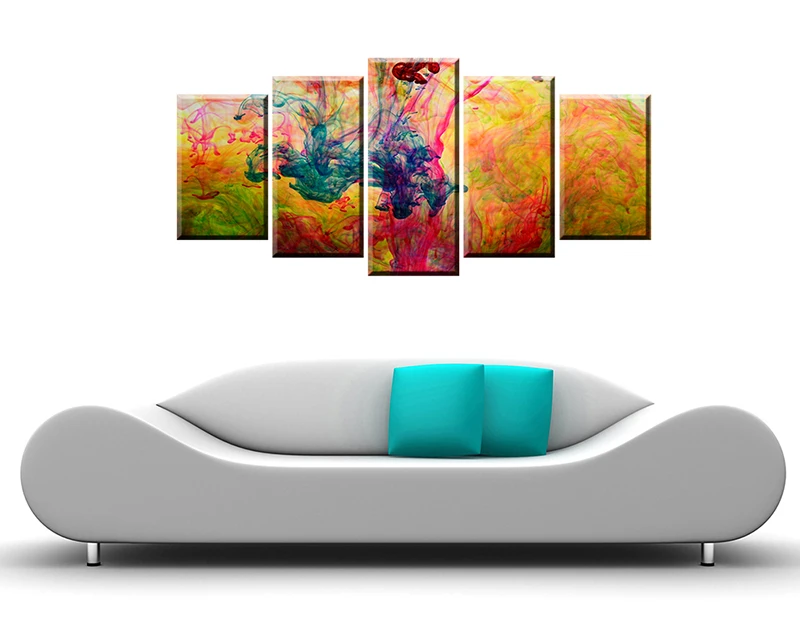 Бесплатная доставка Абстрактная живопись напечатанная Холст Картина по номерам