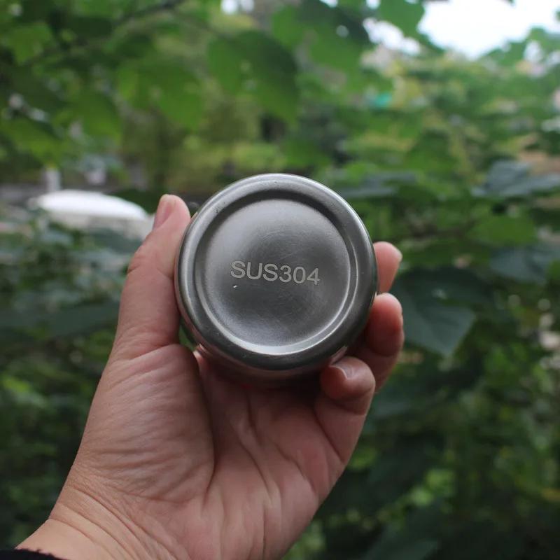 Портативные двойные стаканы для пикника из нержавеющей стали 304 бутылка воды