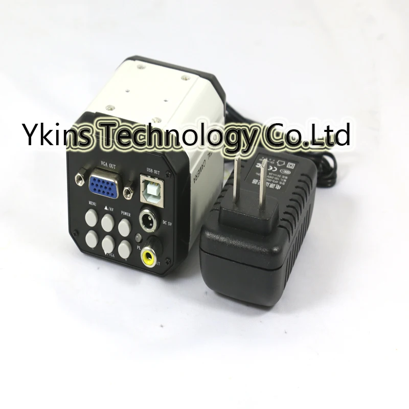 Полный комплект 3 в 1 цифровой промышленный микроскоп камера VGA USB CVBS ТВ выходы для