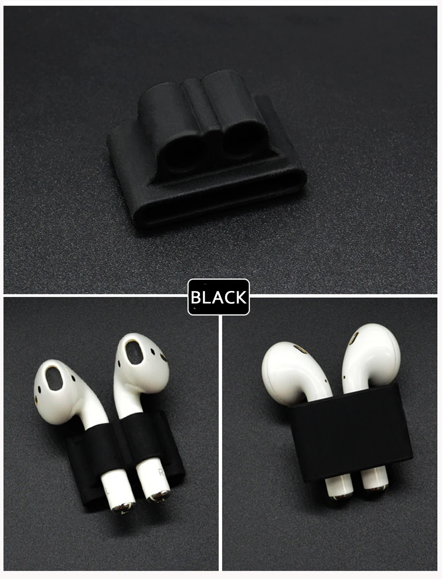 Силиконовый держатель против потери для AirPods держатель портативный ремешок силиконовый чехол для Apple Airpods беспроводные наушники аксессуары