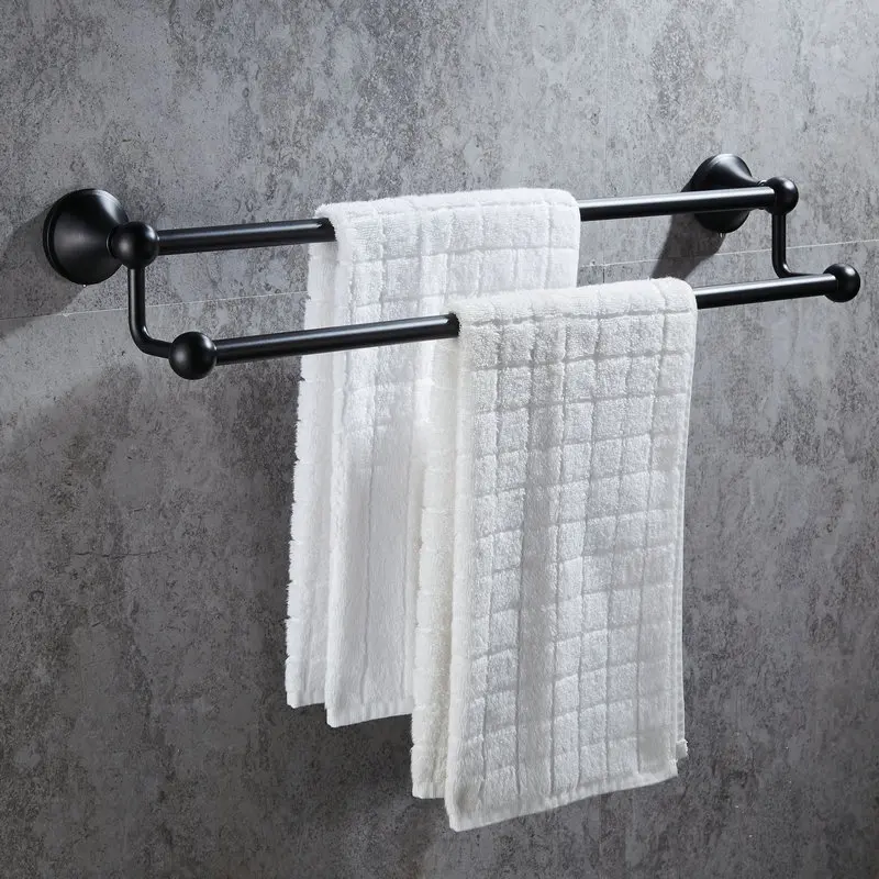 Черная краска из нержавеющей стали ПОЛОТЕНЦЕДЕРЖАТЕЛЬ для ванной полка
