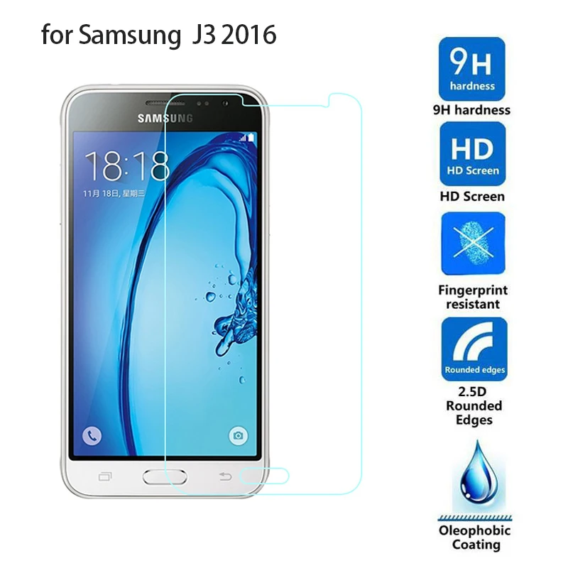 Закаленное Стекло для Samsung Galaxy J1 mini J3 J5 J7 2016 2.5D с уровнем твердости 9 H Защитная