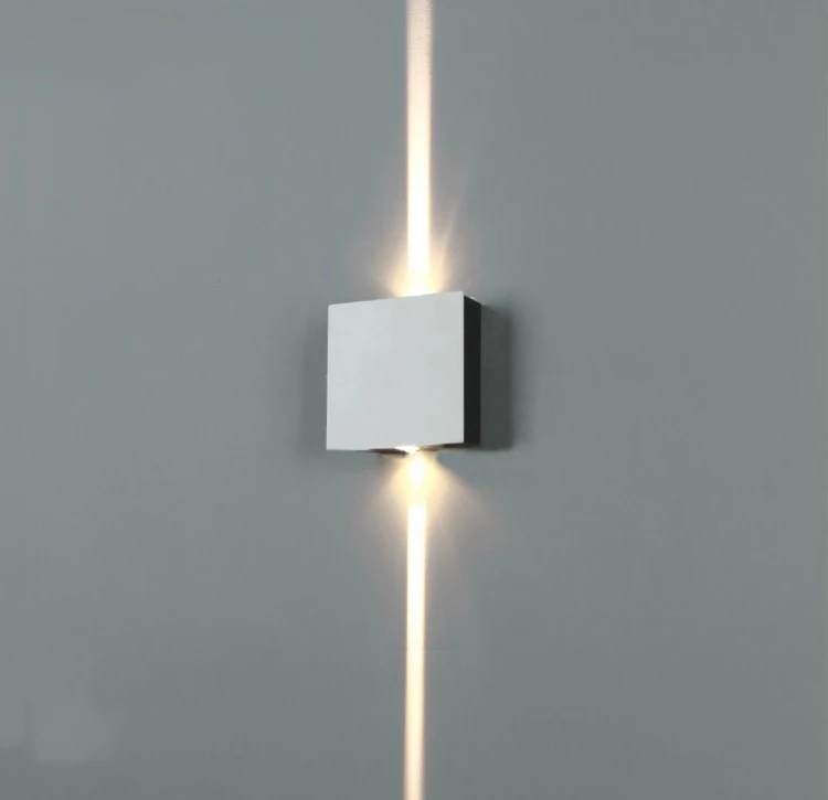 Square-2 beam 6W Современный минималистичный Креативный светодиодный настенный светильник квадратной формы, настенный светильник KTV, фоновая настенная декоративная лампа - Цвет абажура: Square-2 beam 6W