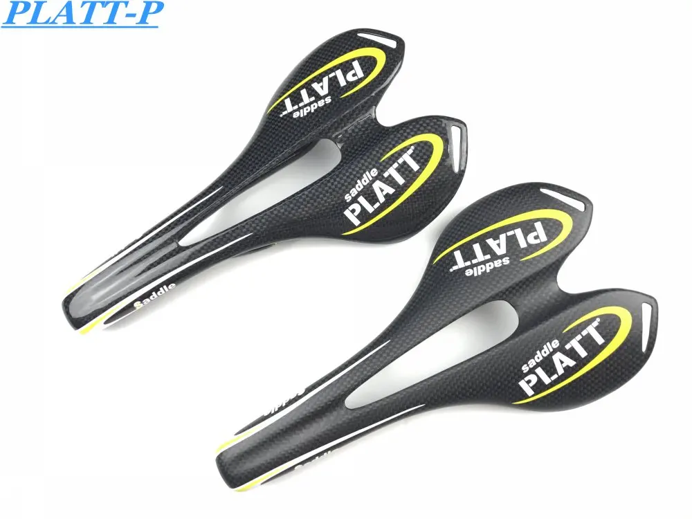 Твердый 3 k углеродный коврик для седла PLATT черный дорожный велосипед ссветильник