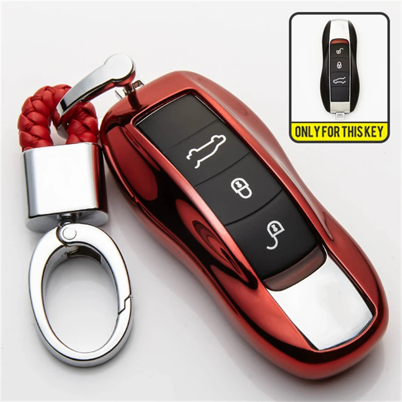 Чехол для автомобильных ключей из ТПУ чехол Porsche Cayenne Macan 911 Boxster Cayman Panamera 970 Carrera 981