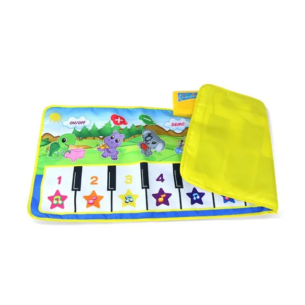 Piano Keyboard Dancing Mat Electronic Funny Animal Press Carpet Musical Blanket Baby Toys For Kids Toddler