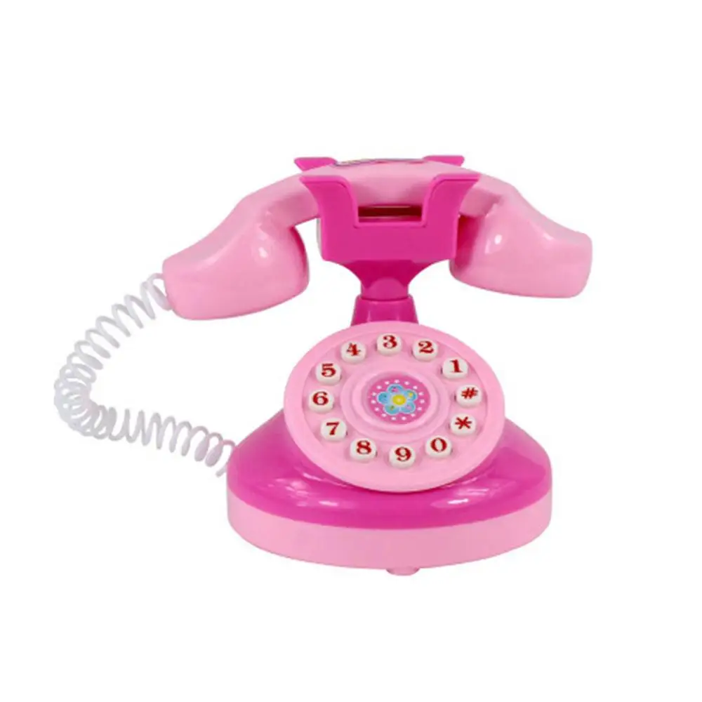 Telephone Pink Детский мини-кухонный холодильник/соковыжималка/рисоварка для детей, ролевые игры, игрушки, моделирование, кухонные игрушечные инструменты, набор, подарки для детей - Цвет: Telephone Pink