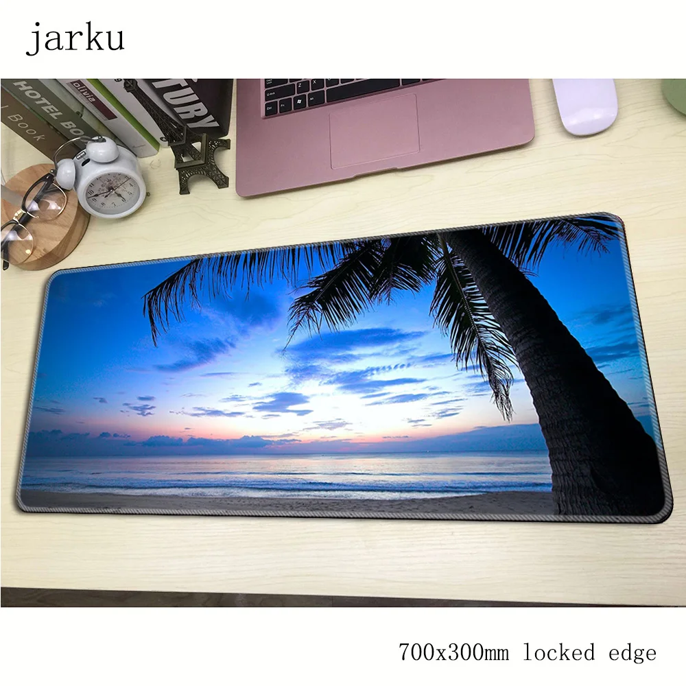 Пляжный большой рекламный коврик для мыши с заблокированным краем Новый