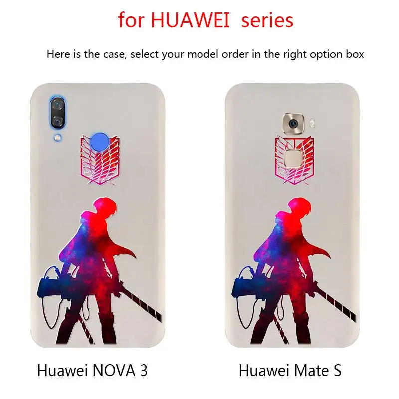 Чехлы с аниме атака на Титанов для телефонов Huawei Mate 30 20 10 Lite Pro Мягкий силиконовый