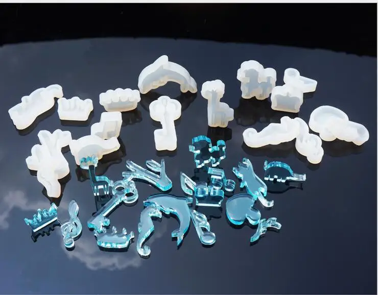 Прозрачная силиконовая форма сделай сам кулон в виде животного ожерелье