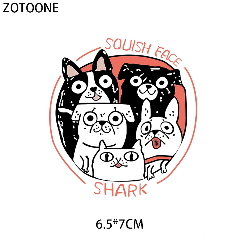 Нашивки ZOTOONE для одежды с изображением щенка и котенка забавные наклейки утюга