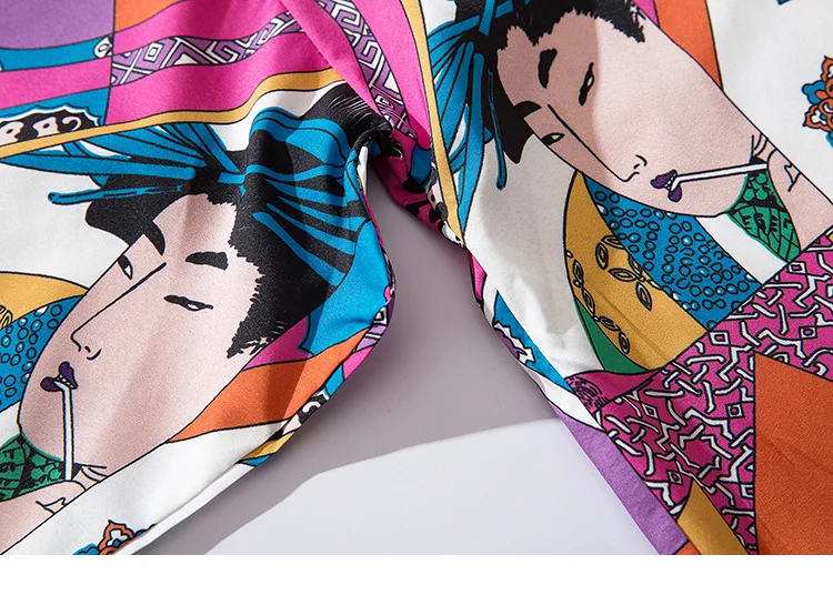 Японские Ukiyoe куртки типа кимоно мужские Harajuku уличная куртка пальто весна лето хип хоп тонкое платье японский стиль хипстер
