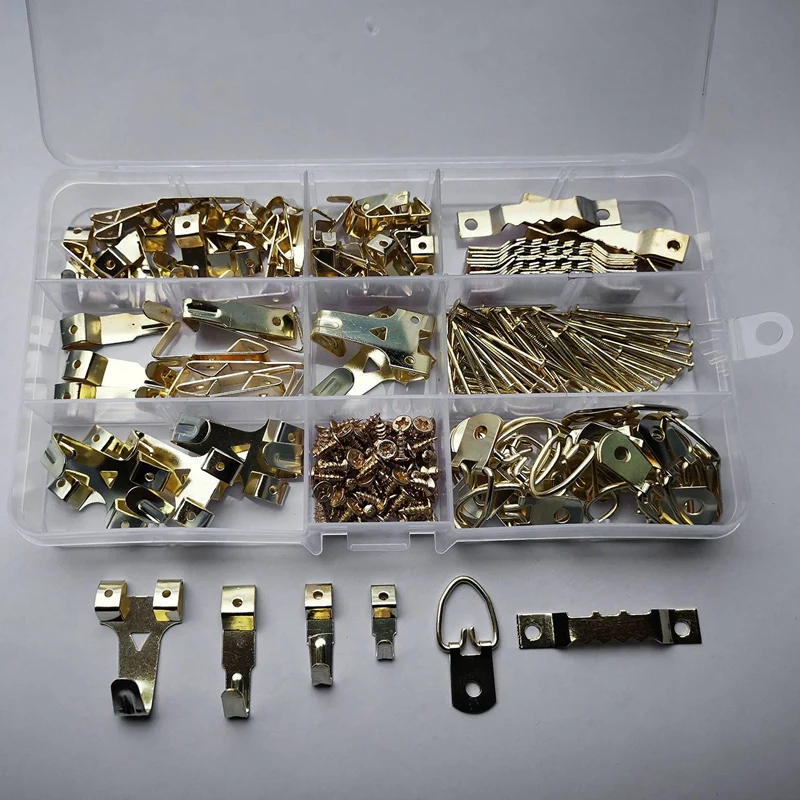 Picture Hangers Painting Hanging Kit Suspension 235 Pieces Heavy Duty Multicolor Hook With Screws For Hang # | Обустройство дома