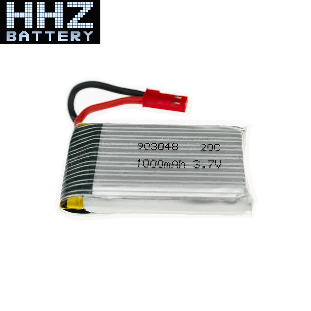 10 шт. Радиоуправляемый Дрон Lipo батарея 3 7 в 1000 мАч JJRC H11C JST для H11D HQ898 Квадрокоптер