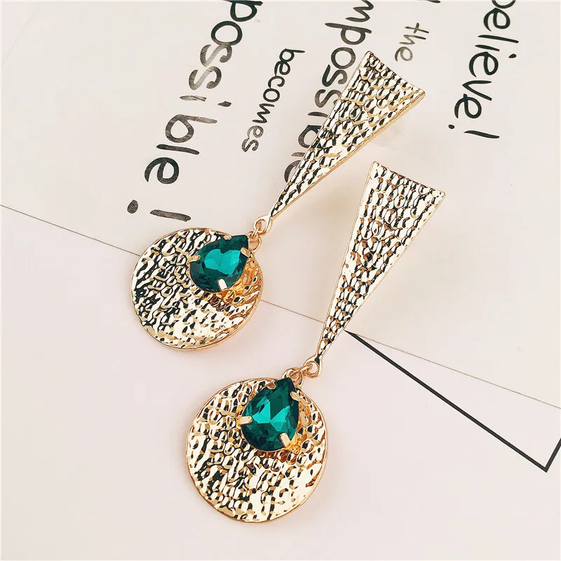 2018 кованые металлические серьги в стиле панк для женщин модные золотые ушей с