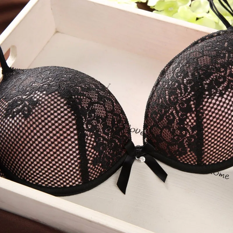 Сексуальный Vrouwen кружевной комплект Bh катоен бордюрен Ondergoed Push Up Bh en Slips
