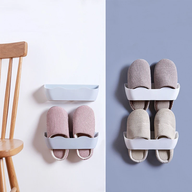 Стеллажи для обуви в скандинавском стиле двойная стойка хранения регулируемая