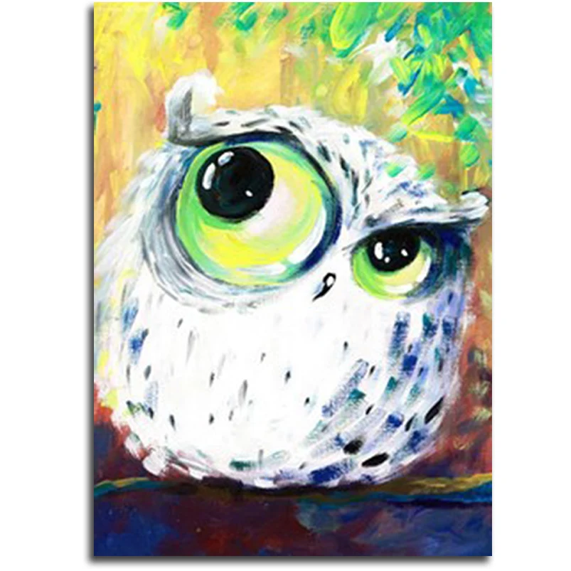 DIY Алмазы Вышивка маленькая Сова Алмаз Картины крестиком милые животные кристалл