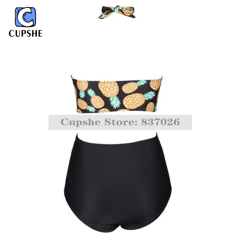 CUPSHE After Forever набор бикини с высокой талией и ананасом женский летний сексуальный