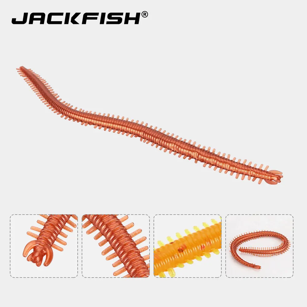 JACKFISH мягкий червь 10 шт./лот мягкая рыболовная приманка Мормышка 13 7 см/2 г Мягкая