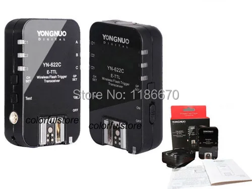 Беспроводная вспышка-триггер для Canon 1D 1DS 5D Mark II III 50D 40D 30D 650D 600D 500D 450D 7D 2 шт. |