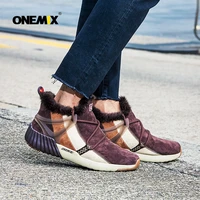onemix new winter mens boots warm wool sneakers outdoor unisex athletic sport shoes comfortable running shoes sales