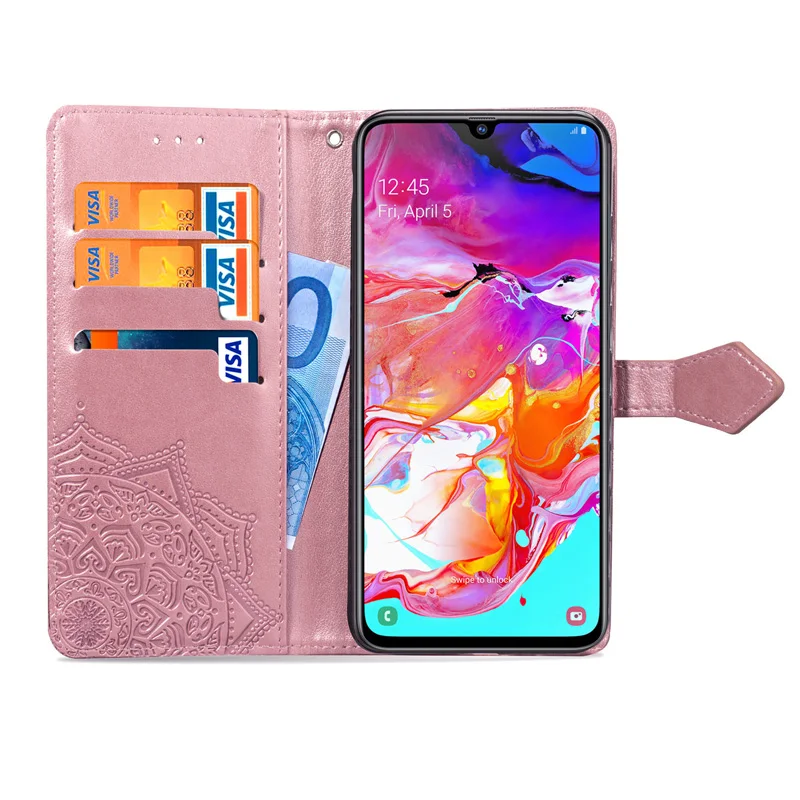 3D чехол-кошелек с цветочным рисунком для Samsung Galaxy A11 A30S A50S A10S A70 A50 A40 A30 A20S A10 A20E A6 A8 Plus