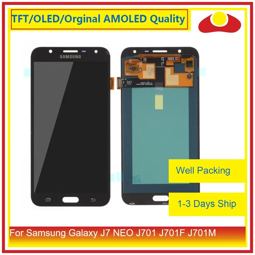 Оригинальный 5 &quotЖК дисплей с дигитайзером сенсорного экрана для Samsung Galaxy J7 neo J701