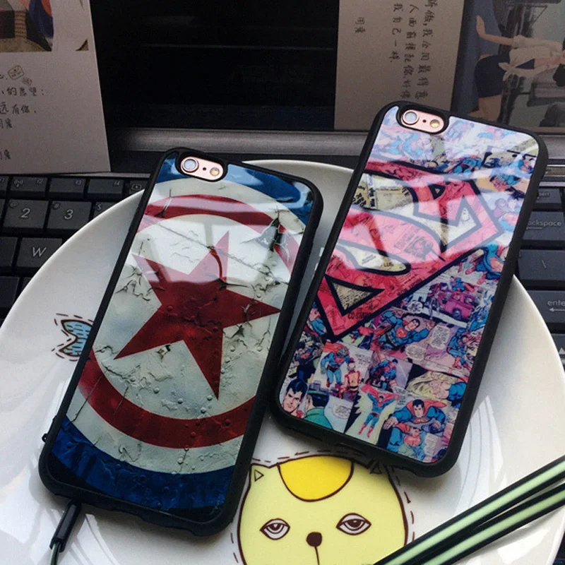 Мягкая силиконовая рамка с изображением капитана Супермена Америки и звезды