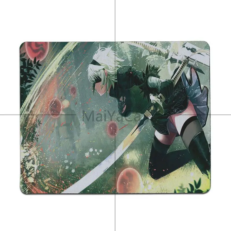 No LockEdge 20x25cm MaiYaCa крутой NieR Automata jorha большой коврик для мыши PC компьютерный коврик резиновый коврик для мыши Компьютерная игра планшет коврик для мыши - Color: No LockEdge 20x25cm