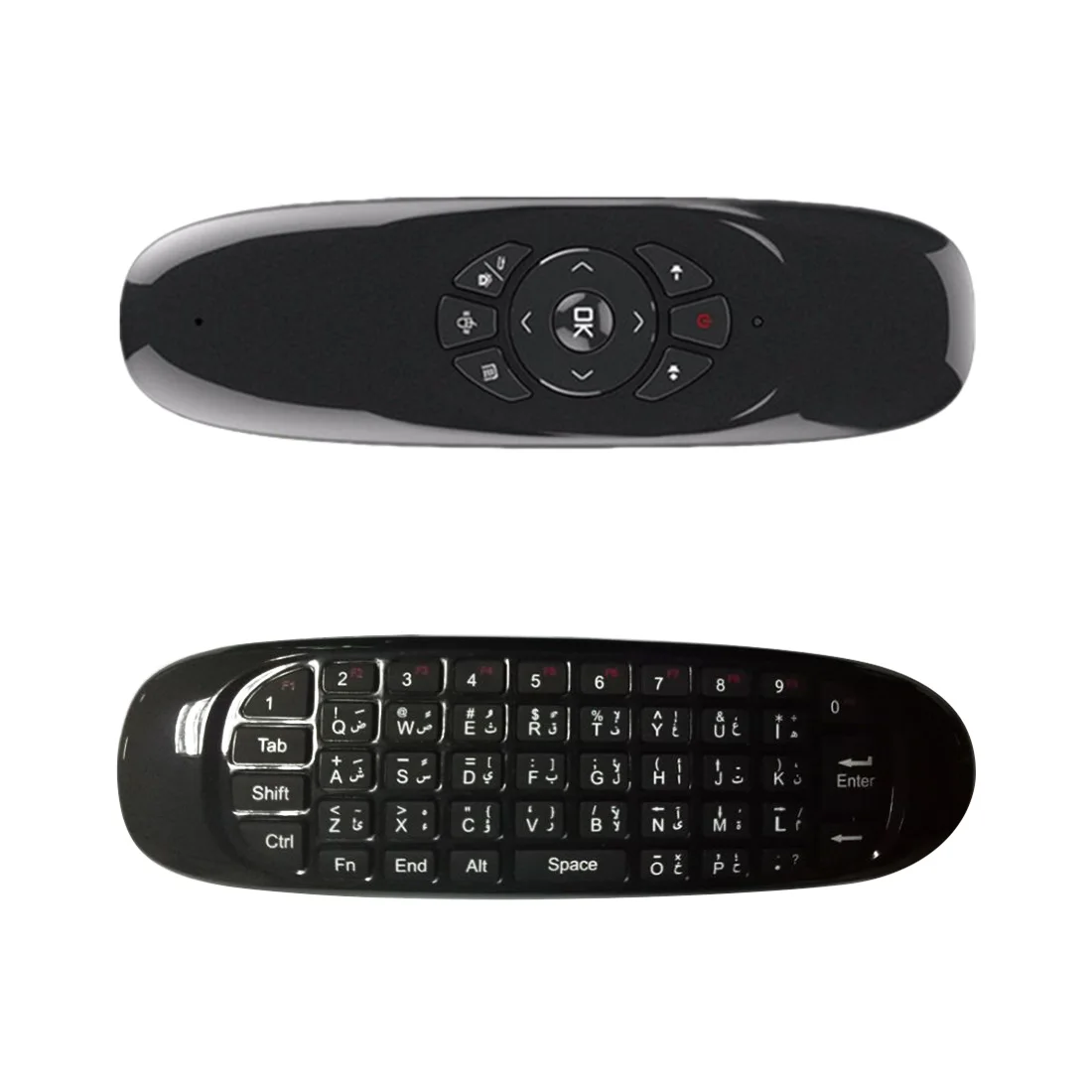 Мини Fly Air mouse Английский Арабский Испанский Русский многоязычный 2,4 ГГц Беспроводная клавиатура Пульт дистанционного управления для ПК