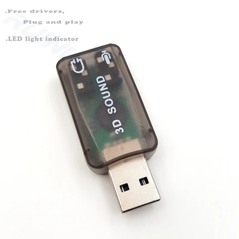 5.1 3D USB sound card Audio interface External adapter for Laptop computer | Компьютеры и офис