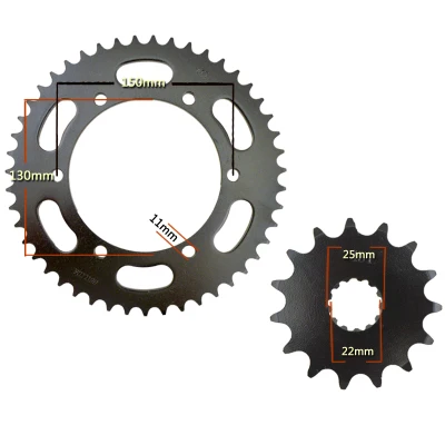 

For YAMAHA FZ400 Motorcycle Front & Rear Sprocket geartransmission (520) 15T/47T Gear Sprockets