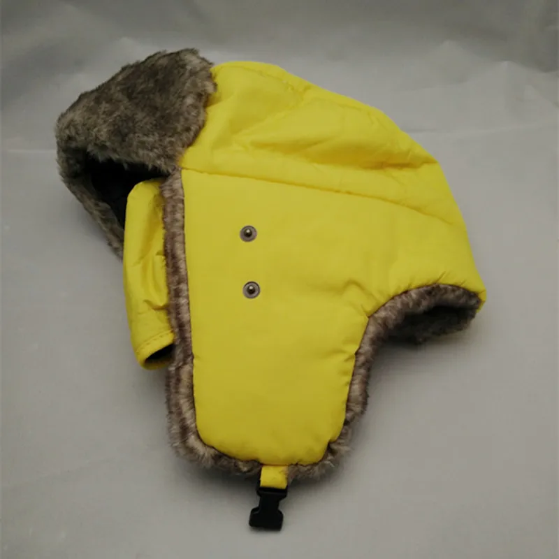 Шапка-бомбер Русская Шапка-ушанка Меховая зимняя шапка Снежная Авиатор ушанка