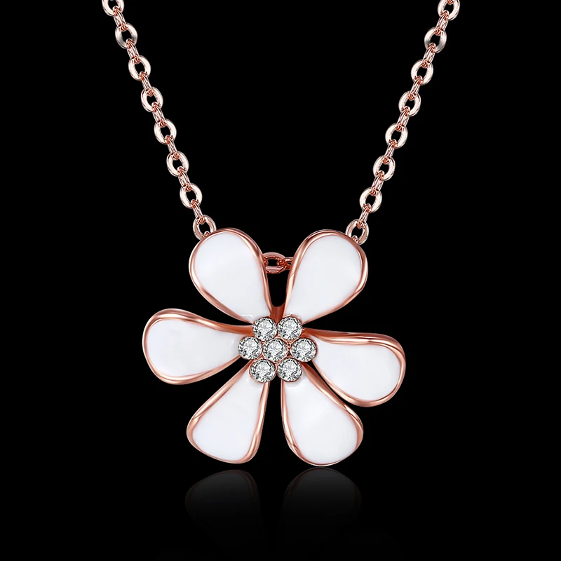 Женский кулон кристалл Цепочки и ожерелья цветущих змея цепи свадебные Ожерелья