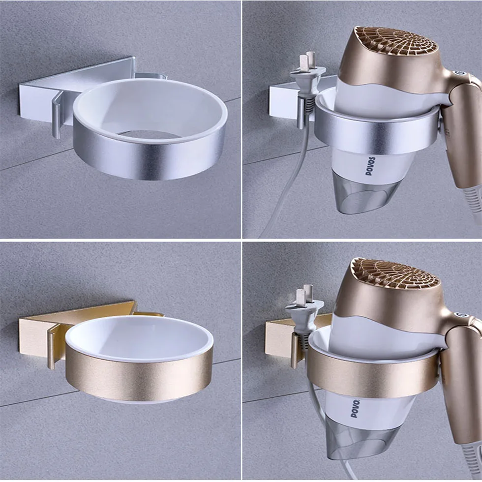 Держатель для фена ванной комнаты душевая кабина органайзер стеллаж клея ногтей